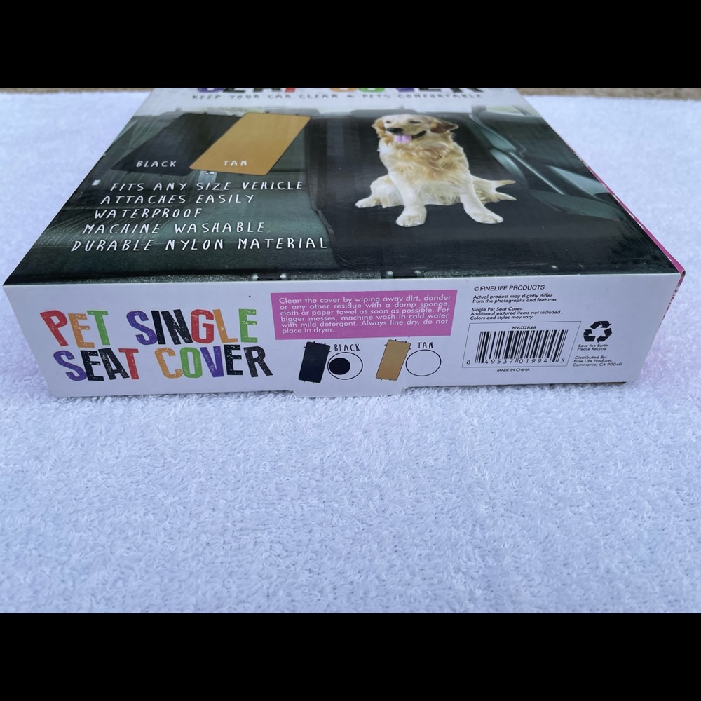 New in package. Fine Pet Single seat cover for pets. - Picture 2 of 4